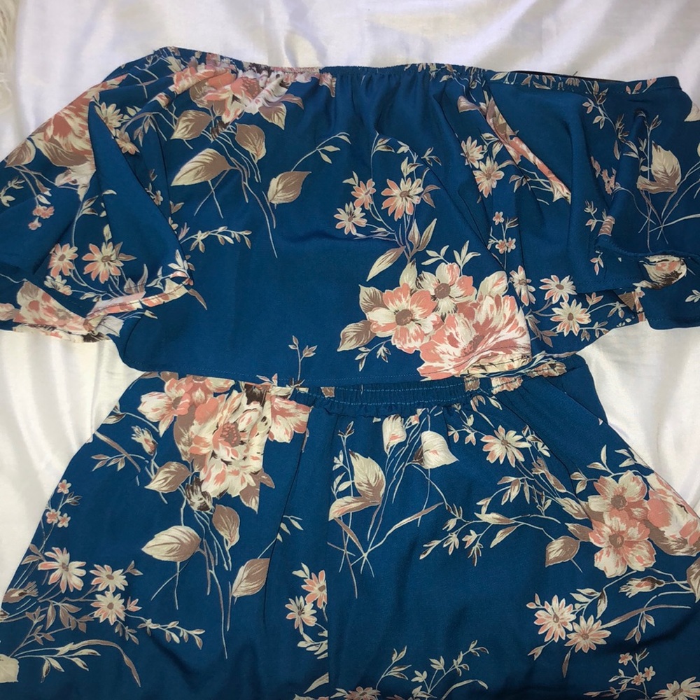 Boutique off the shoulder romper
